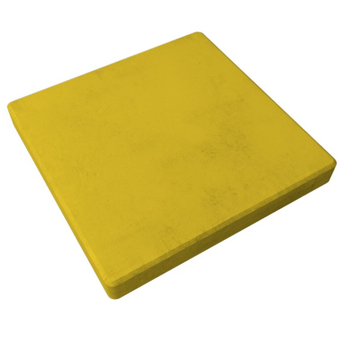Квадратная тротуарная плитка 500х500х40 Желтый